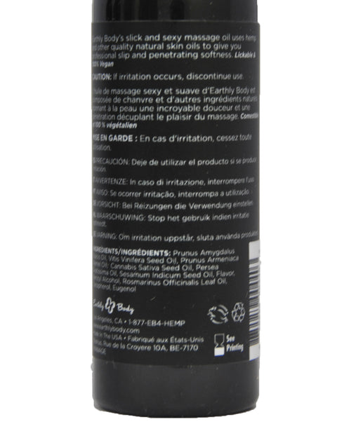 Earthly Body EDIBLE Massage Oil Watermelon